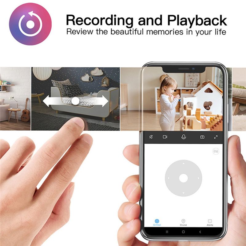 Wireless Baby Monitor - Telecamera Wi-Fi Essenziale per Interni Tuya,