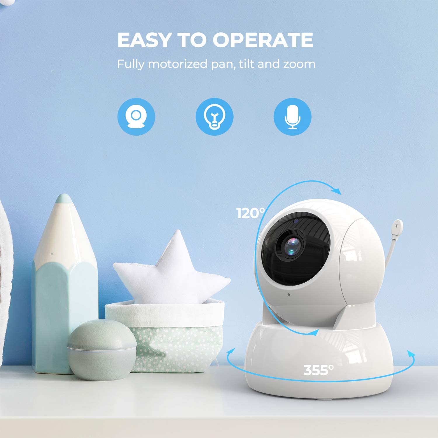 Wireless Baby Monitor - Monitor per Bambini con Schermo da