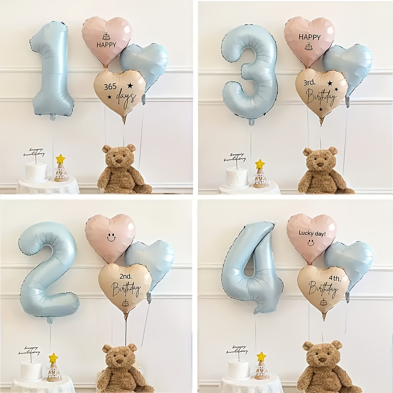 Baby Products Lotion - Palloncini di compleanno con numeri blu