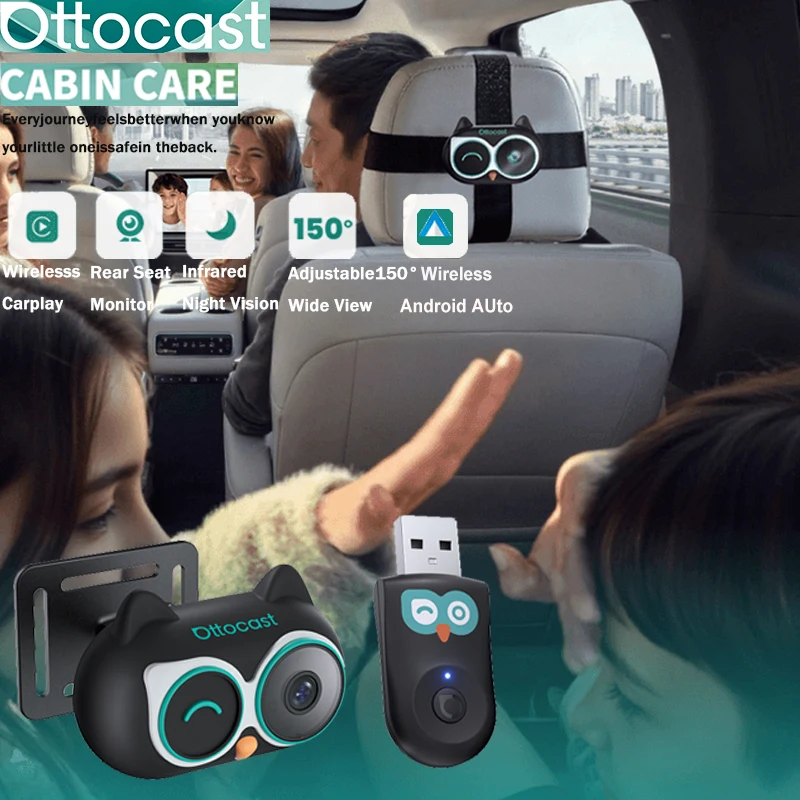 Wireless Baby Monitor - Adattatore Wireless CarPlay Ottocast Cabin Care