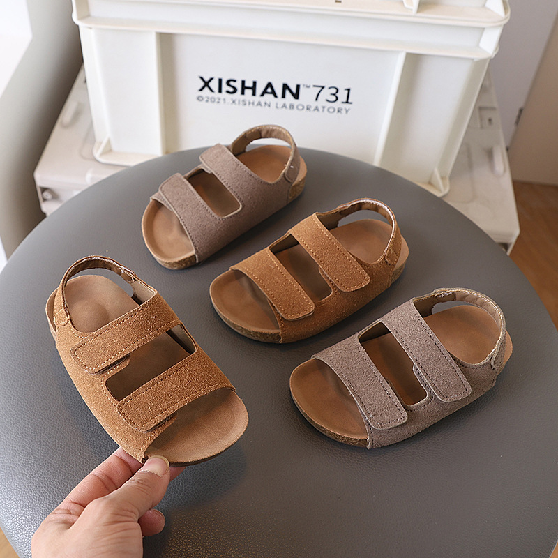 Baby Product Brand - Sandali in pelle scamosciata per bambini
