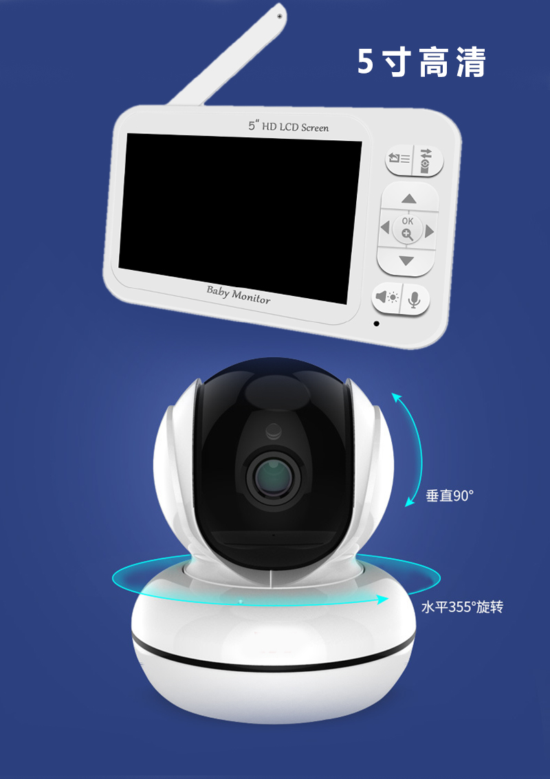 Wireless Baby Monitor - Monitor per Bambini con Schermo da