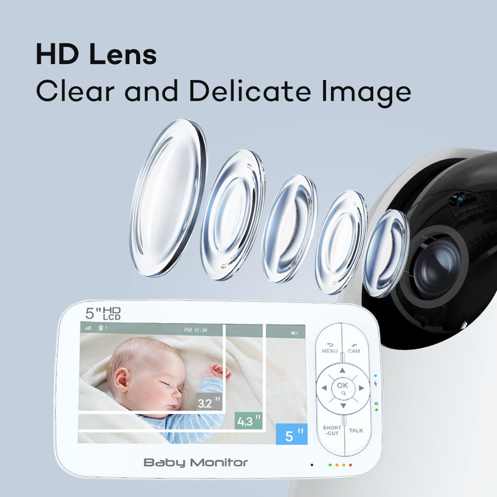 5 pollici 2MP 1080P APP teleco - Wireless Baby Monitor recensione e prezzo
