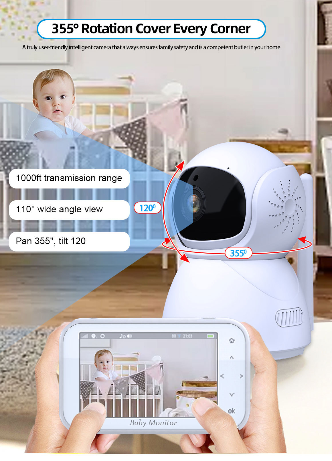 Monitor per Bambini Wireless P - Wireless Baby Monitor recensione e prezzo