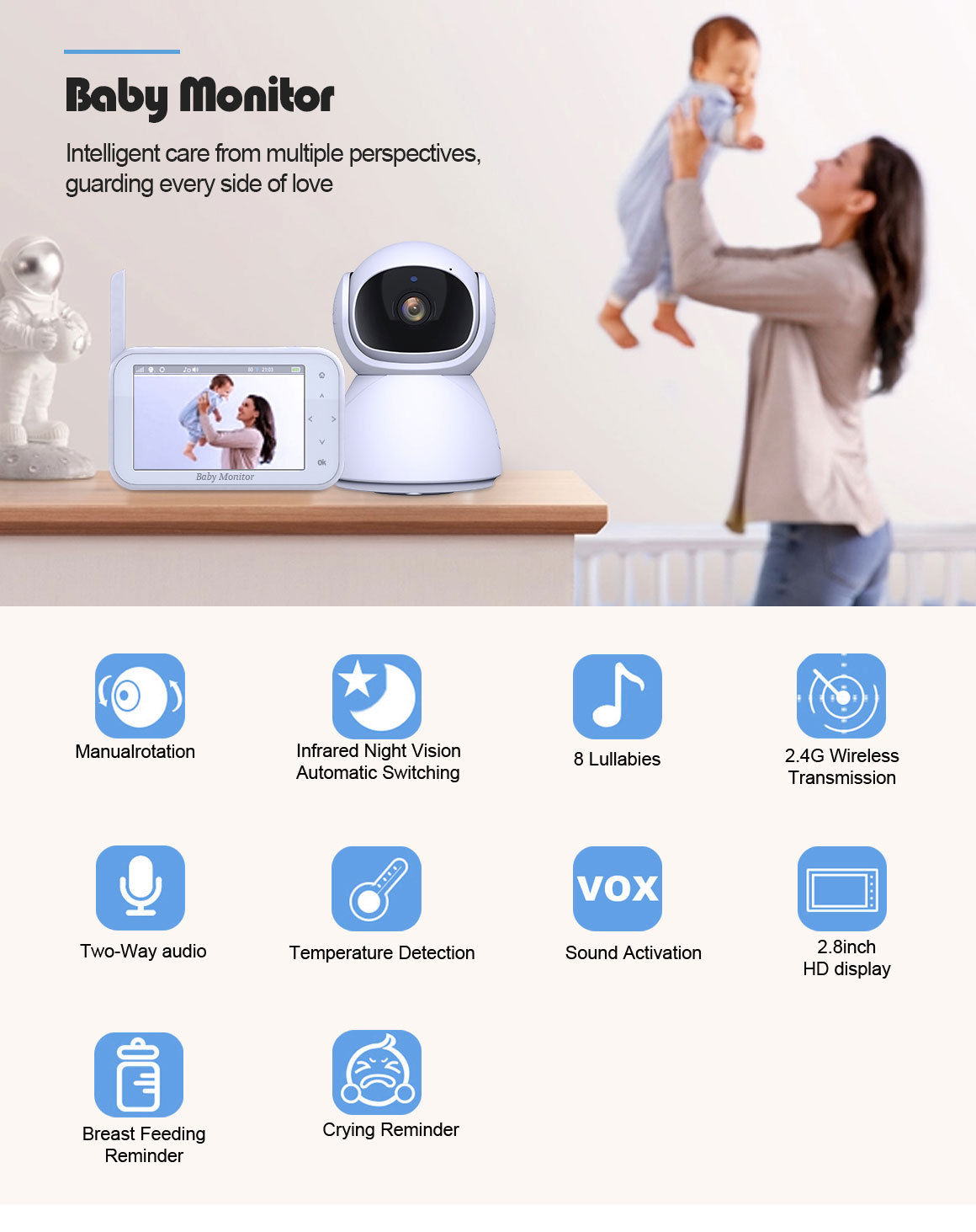 Monitor per Bambini Wireless P - Wireless Baby Monitor recensione e prezzo